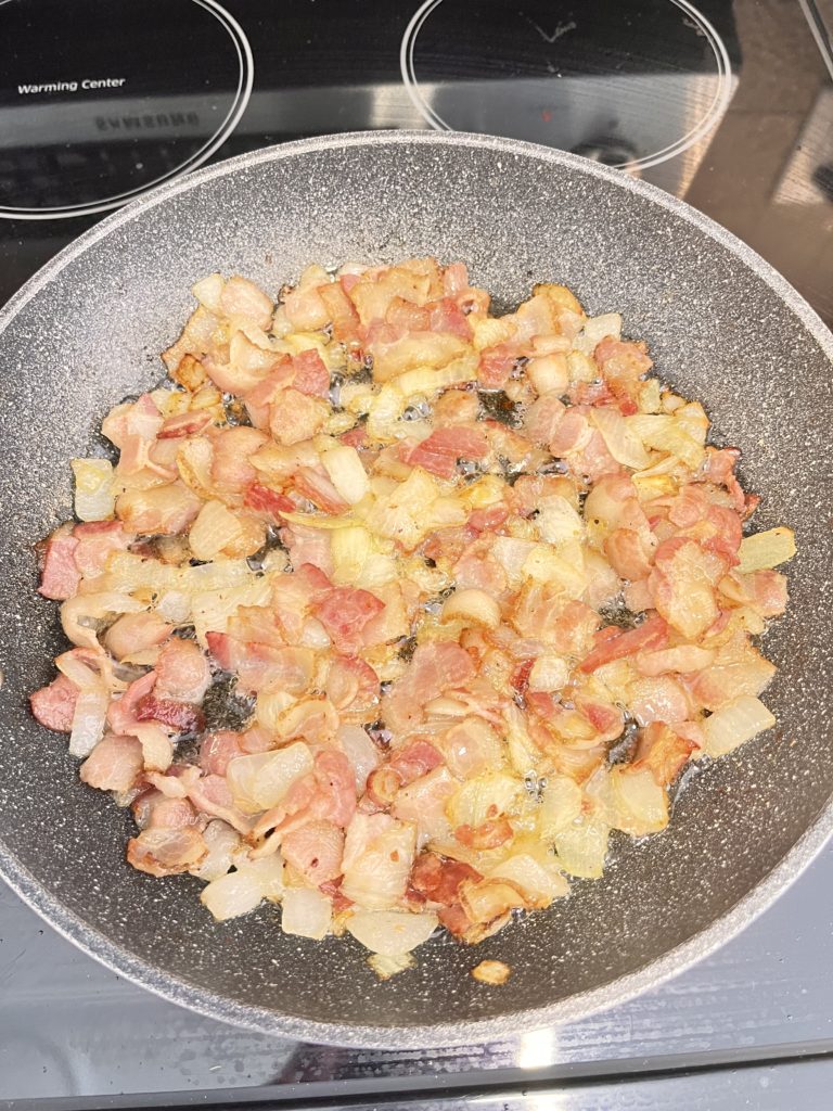 Grandma's Polish Egg Noodles with Cottage Cheese and Bacon