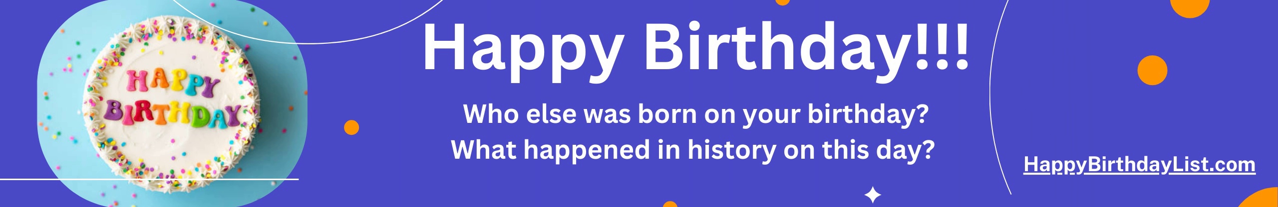 happybirthdaylist.com - Who else was born on your birthday
