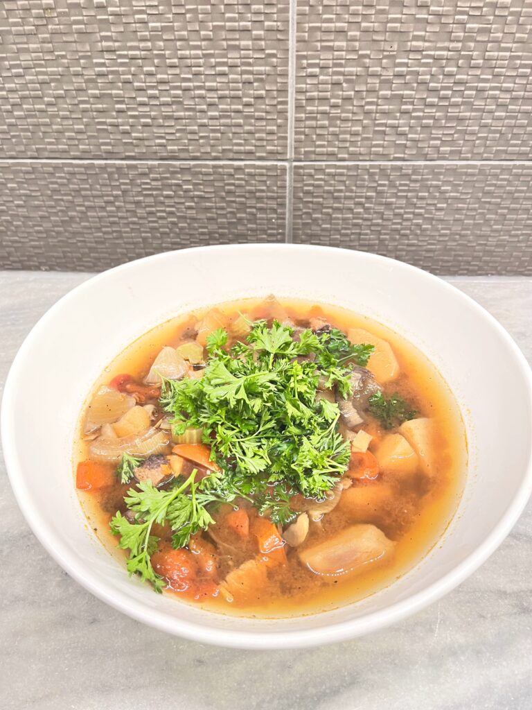 Chicken Stew on the plate
