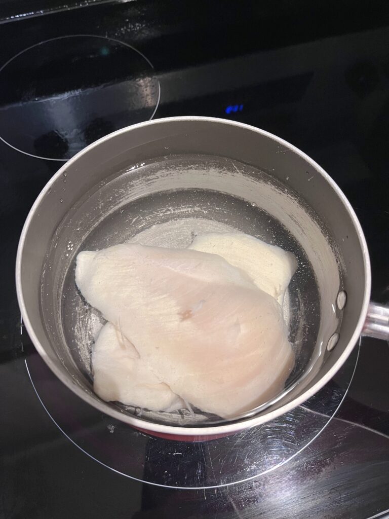 cooking chicken breasts for Chicken Stew