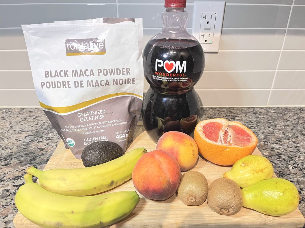 Good Times Natural Viagra Smoothie ingredients