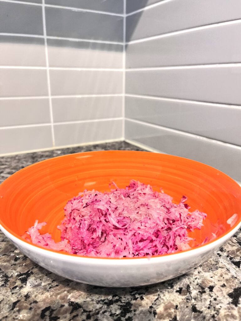 radishes for Polish Farmer’s Cheese Spread
