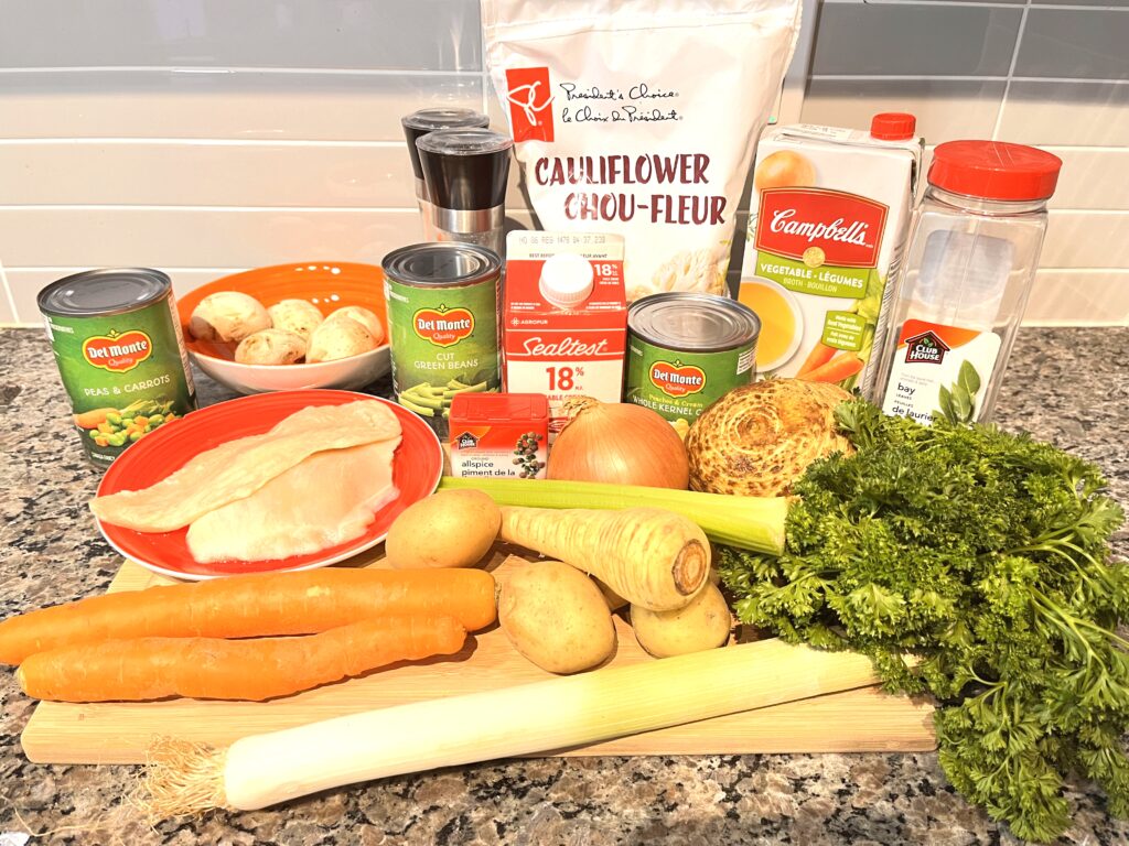 ingredients for Polish Vegetable soup