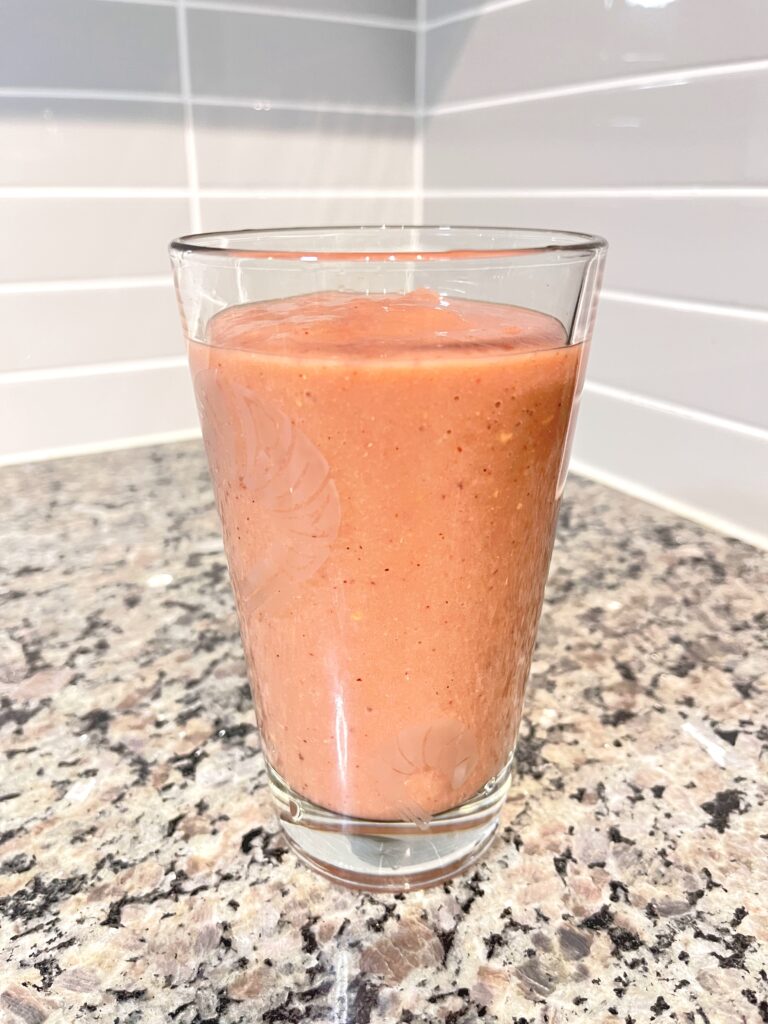 Natural Viagra Smoothie in the glass