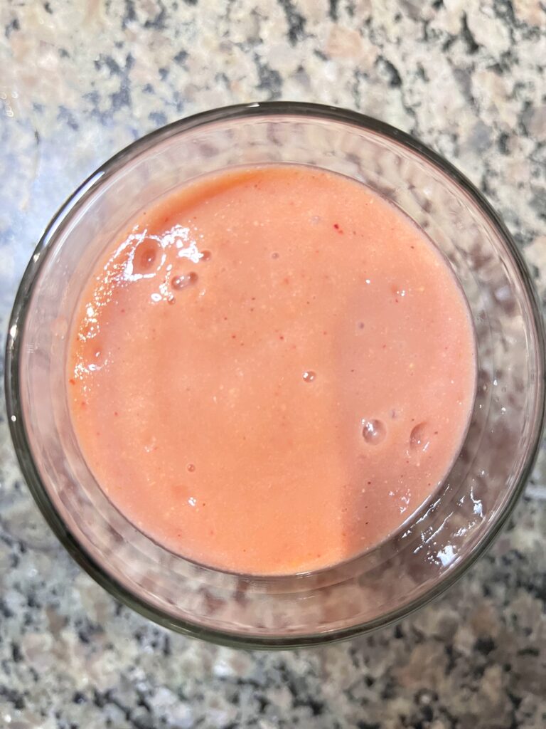 Natural Viagra Smoothie in the glass to view