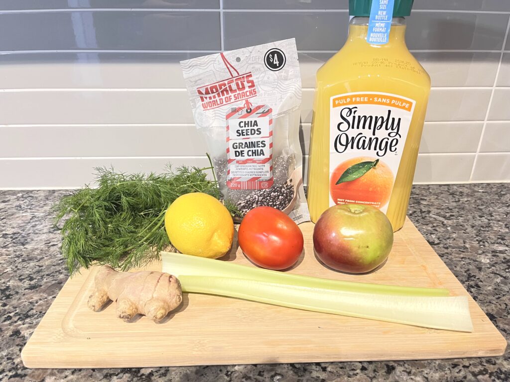 Ingredients for Weight Loss Vegan Smoothie