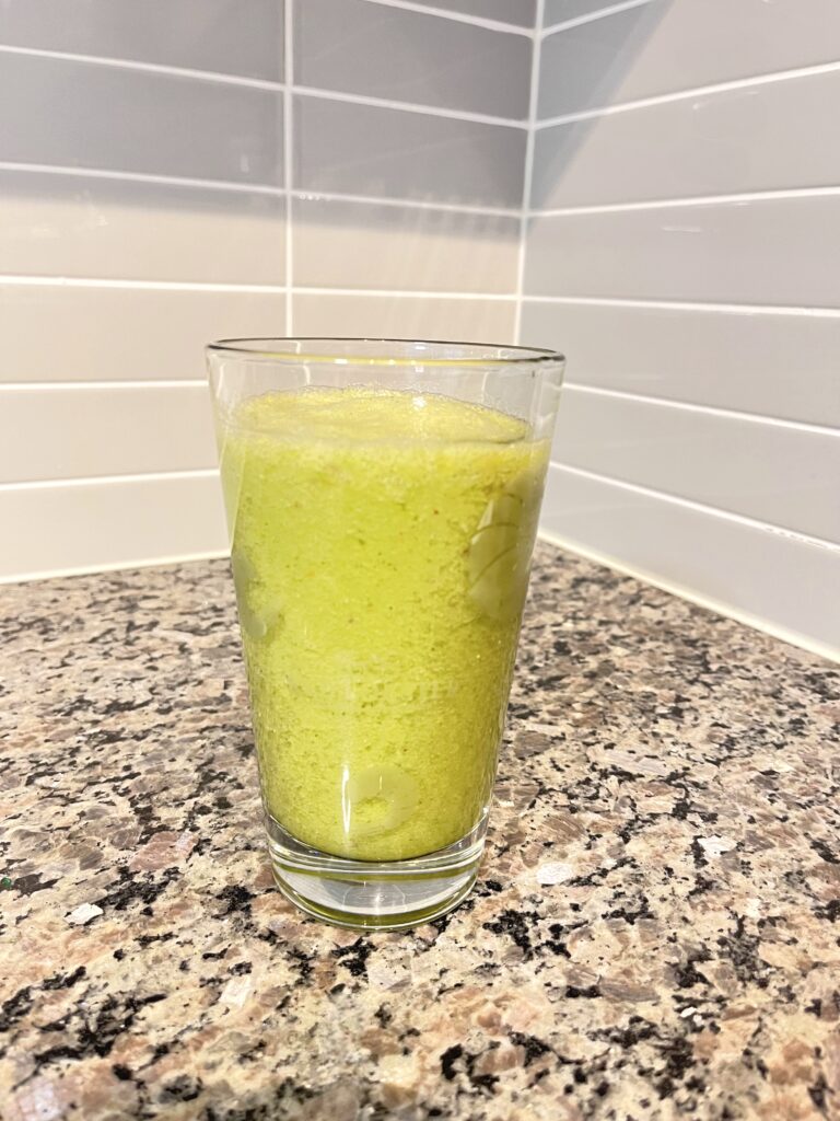 Weight Loss Vegan Smoothie in the glass