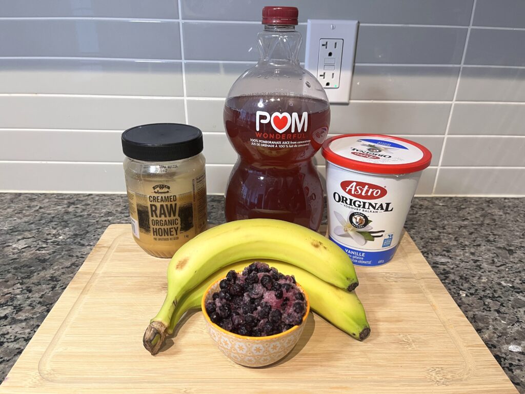 Pomegranate Power Punch Smoothie ingredients