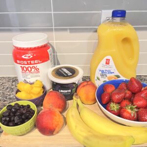 Sunshine Cream Smoothie ingredients