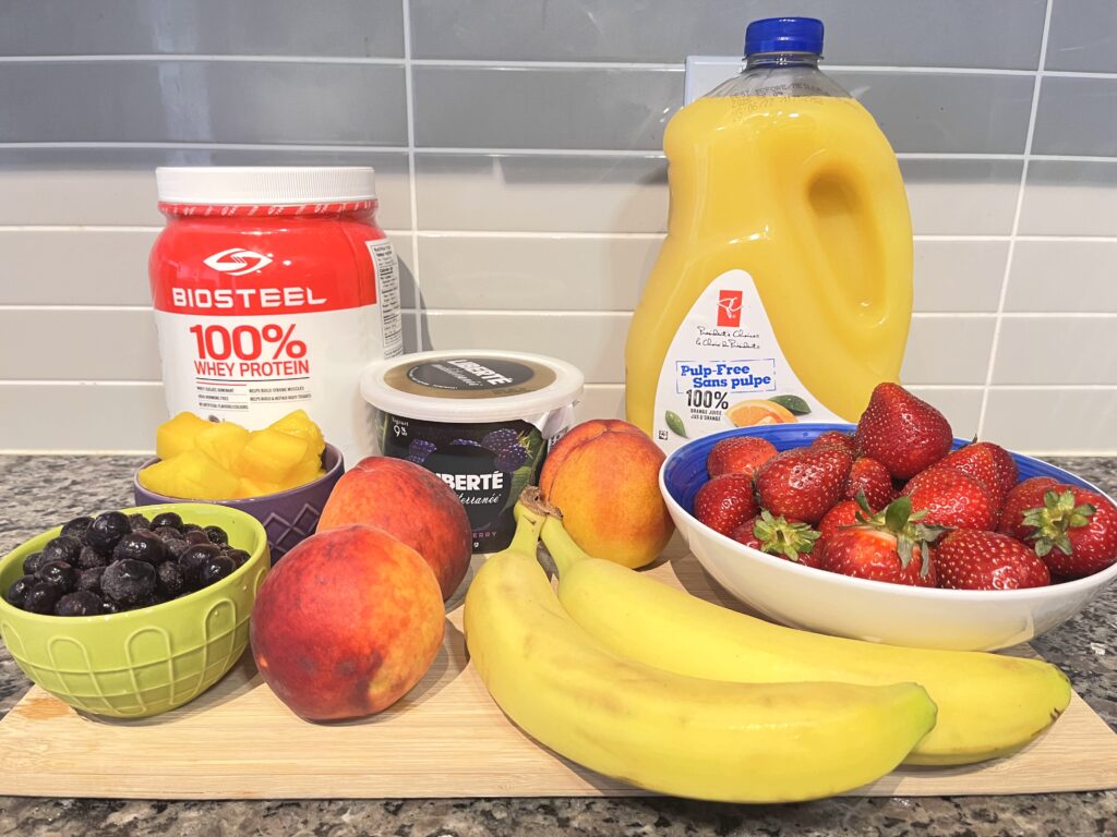 The Sunshine Cream Smoothie ingredients