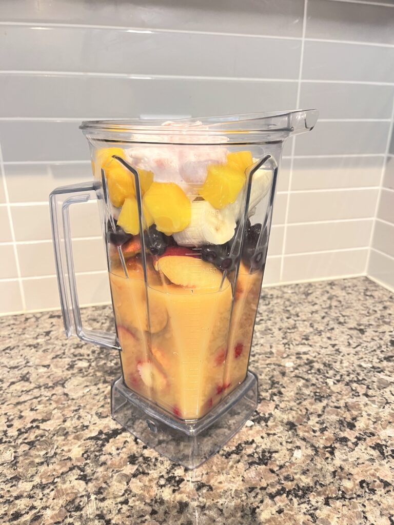 Sunshine Cream Smoothie in the jar